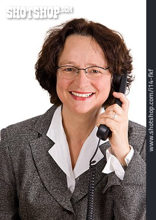 
                Frau, Telefonieren, Sekretärin                   