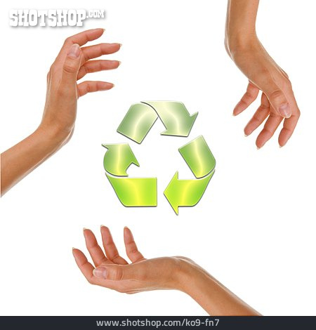 
                Umweltschutz, Recycling, Recyclingsymbol                   