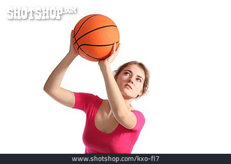 
                Jugendliche, Sportlerin, Basketball                   