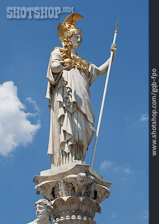 
                Statue, Wien, Pallas Athene, Athene                   
