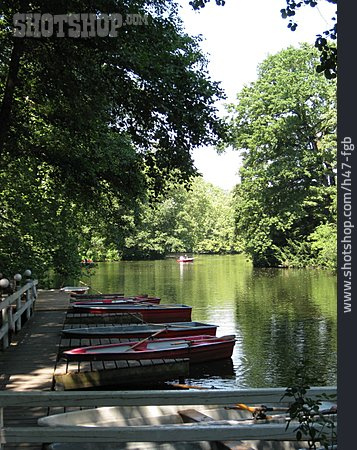 
                See, Tiergarten, Bootsanleger, Großer Tiergarten, Neuer See                   