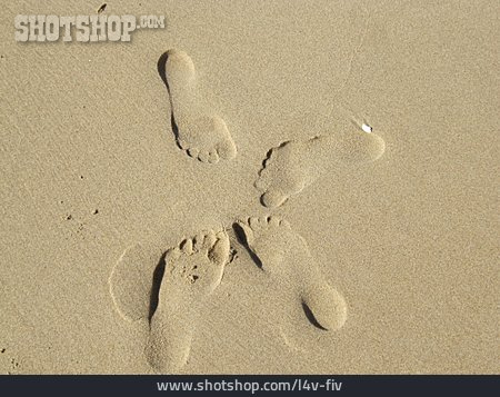 
                Sand, Fußabdruck                   