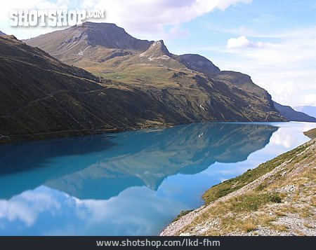 
                Bergsee, Stausee, Lac De Moiry                   
