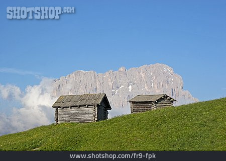 
                Holzhütte, Almhütte, Langkofelgruppe                   