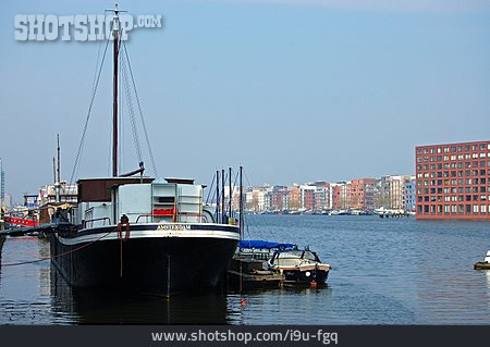 
                Hafen, Frachtschiff, Amsterdam                   