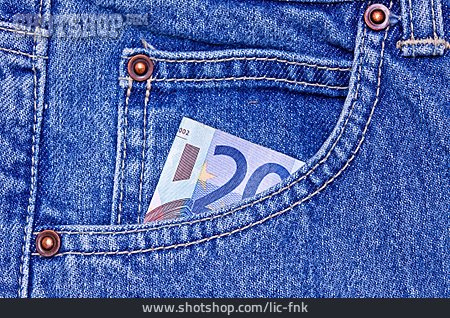 
                Jeans, Hosentasche, Taschengeld                   
