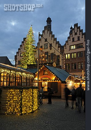 
                Weihnachtsmarkt, Römer, Frankfurter Römer                   