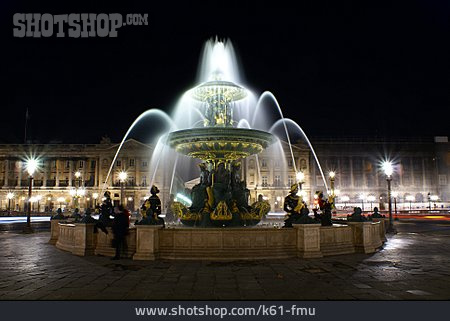 
                Brunnen, Springbrunnen, Place De La Concorde, Fontaine Des Mers                   