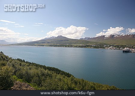 
                Island, Fjord, Eyjafjördur                   