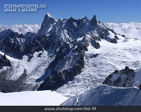 
                European Alps, Aiguille Du Midi, Mont Blanc Group                   