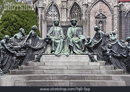 
                Statue, Bronzestatue, Gent                   