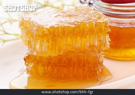 Honig Honigwabe Bienenwabe Lizenzfreies Bild Khh Fgr Shotshop Bildagentur