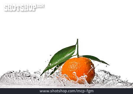 
                Frisch, Mandarine, Wasserspritzer                   