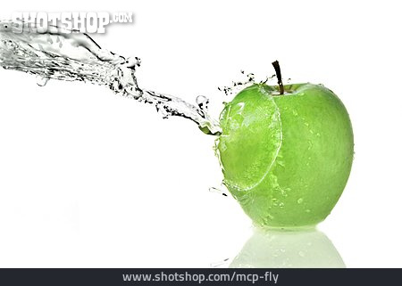 
                Apfel, Wasserstrahl, Waschen                   