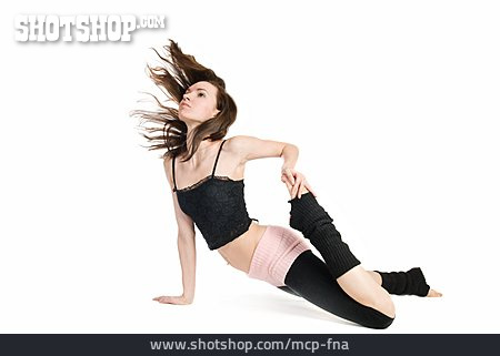 
                Young Woman, Stretching Exercise, Gymnastics                   