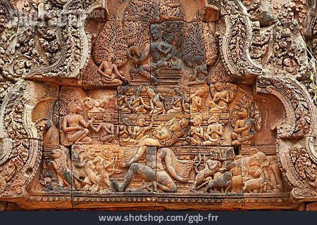 
                Relief, Hinduismus, Banteay Srei                   