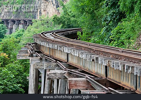 
                Holzbrücke, Kanchanaburi, Die Brücke Am Kwai                   