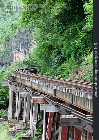 
                Holzbrücke, Kanchanaburi, Die Brücke Am Kwai                   