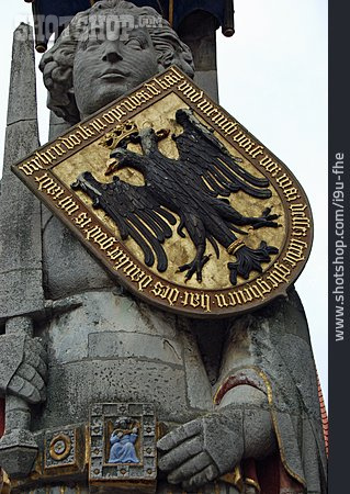 
                Wappen, Bremer Roland, Rolandsstatue                   