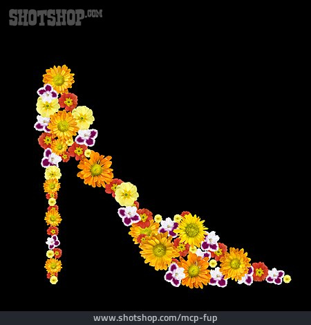 
                Blüte, Damenschuh, Stöckelschuh                   