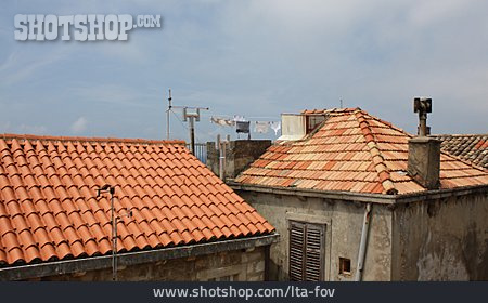 
                Dach, Wäscheleine, Mediterran                   