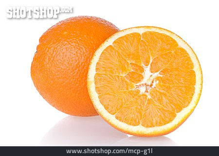 
                Obst, Apfelsine, Apfelsinenhälfte                   