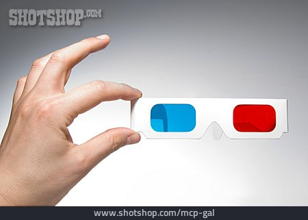 
                Hand, Zeigen, 3d-brille                   