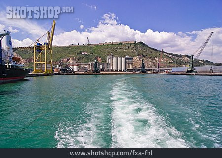 
                Hafen, Industriehafen, Port Franc De Barcelona                   
