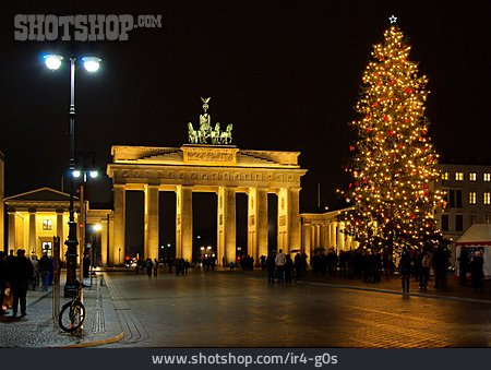 
                Weihnachten, Brandenburger Tor, Weihnachtsbaum                   