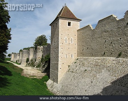 
                Stadtmauer, Wehranlage, Provins                   