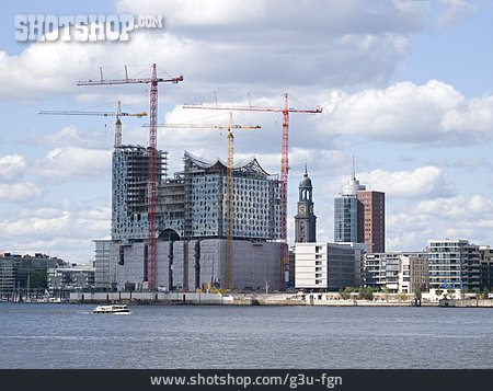 
                Hafencity, Großbaustelle, Elbphilharmonie                   