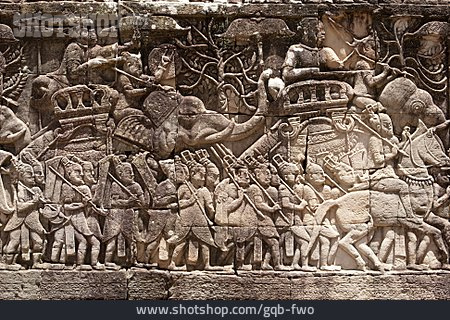 
                Relief, Angkor Wat                   