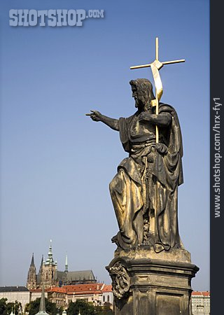 
                Statue, Karlsbrücke, Johannes Der Täufer                   