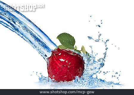 
                Wasser, Apfel, Wasserstrahl                   