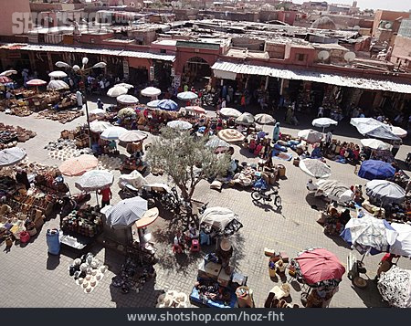 
                Markt, Marrakesch, Djemaa El Fna                   