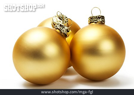 
                Weihnachten, Golden, Christbaumkugel                   