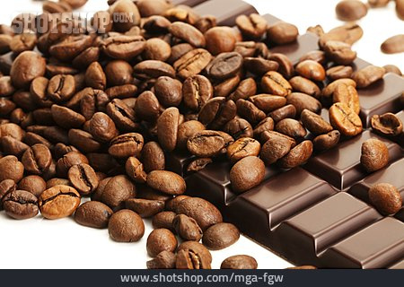 
                Kaffeebohne, Schokoladentafel, Kaffeeschokolade                   