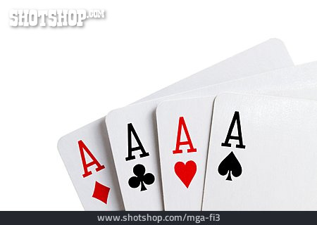 
                Spielkarten, Poker, Vier Asse                   