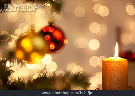 
                Advent, Kerze, Weihnachtsdekoration                   