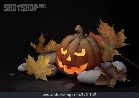 
                Halloween, Kürbislaterne, Herbstdekoration                   