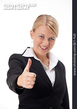 
                Business Woman, Thumbs Up, Consent                   