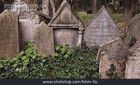 
                Grabstein, Jüdischer Friedhof                   