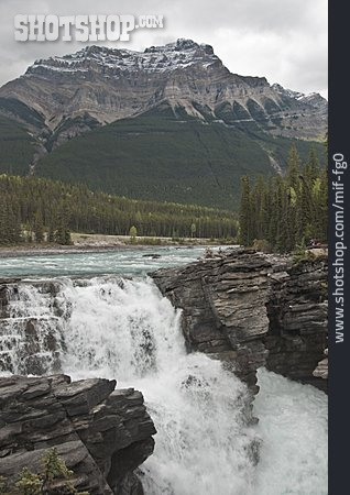 
                Wasserfall, Athabasca Falls, Jasper-nationalpark                   