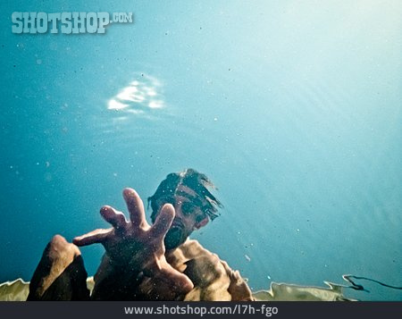 
                Unterwasser, Hand, Greifen                   