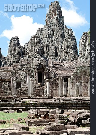 
                Tempelanlage, Bayon, Angkor Wat                   