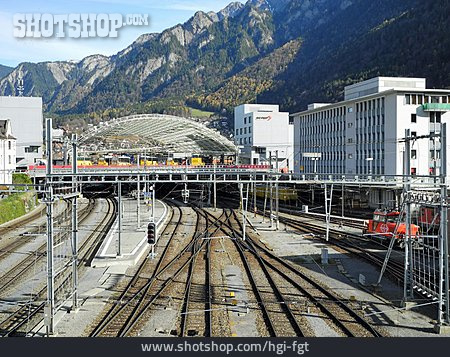 
                Transport & Verkehr, Bahnhof, Schweiz, Chur                   