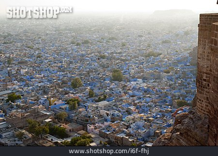 
                Stadtansicht, Indien, Jodhpur, Blaue Stadt                   