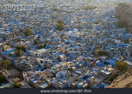 
                Stadtansicht, Jodhpur, Blaue Stadt                   