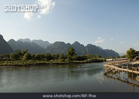 
                Fluss, Laos, Vang Vieng, Nam Xong                   