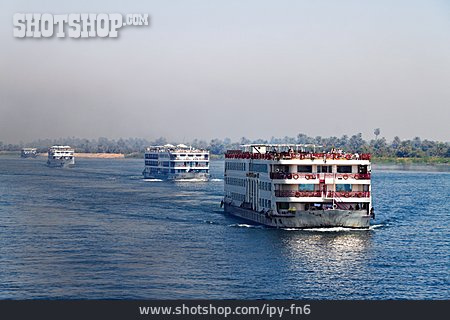 
                Fluss, Kreuzfahrtschiff, Nil                   
